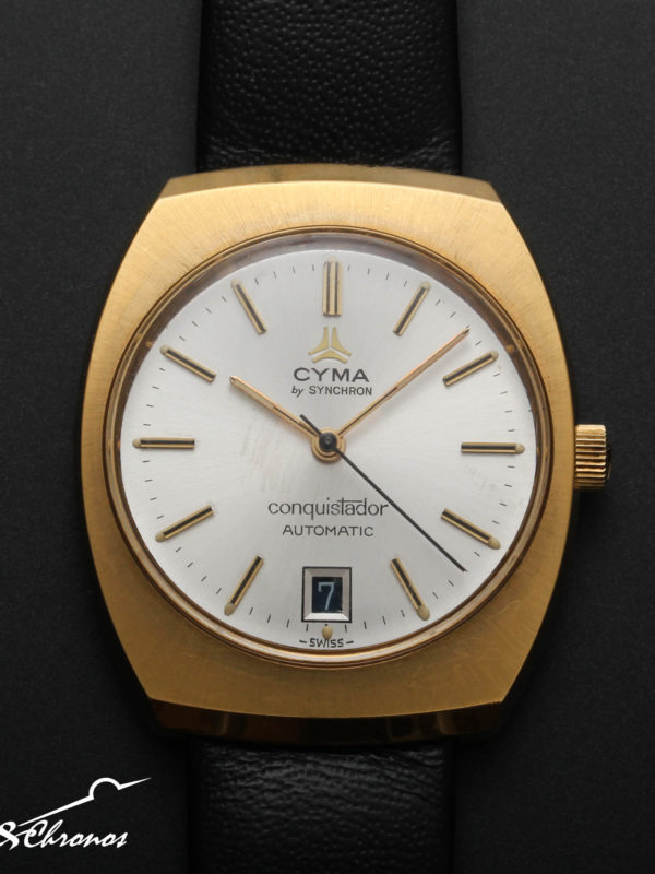 Cyma by Synchron Conquistador Automatic ETA 2783 Vintage Watch